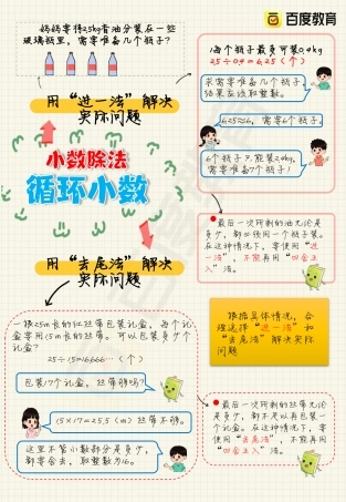 五年级数学上册小数除法解决问题同步练习题可打印.pdf