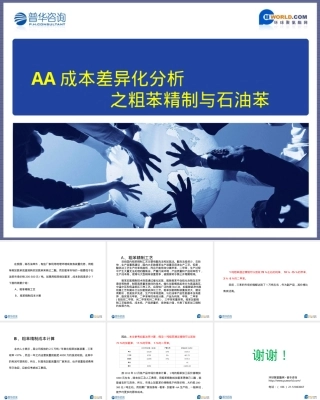 粗苯精制与石油苯成本对比分析PPT课件.pptx