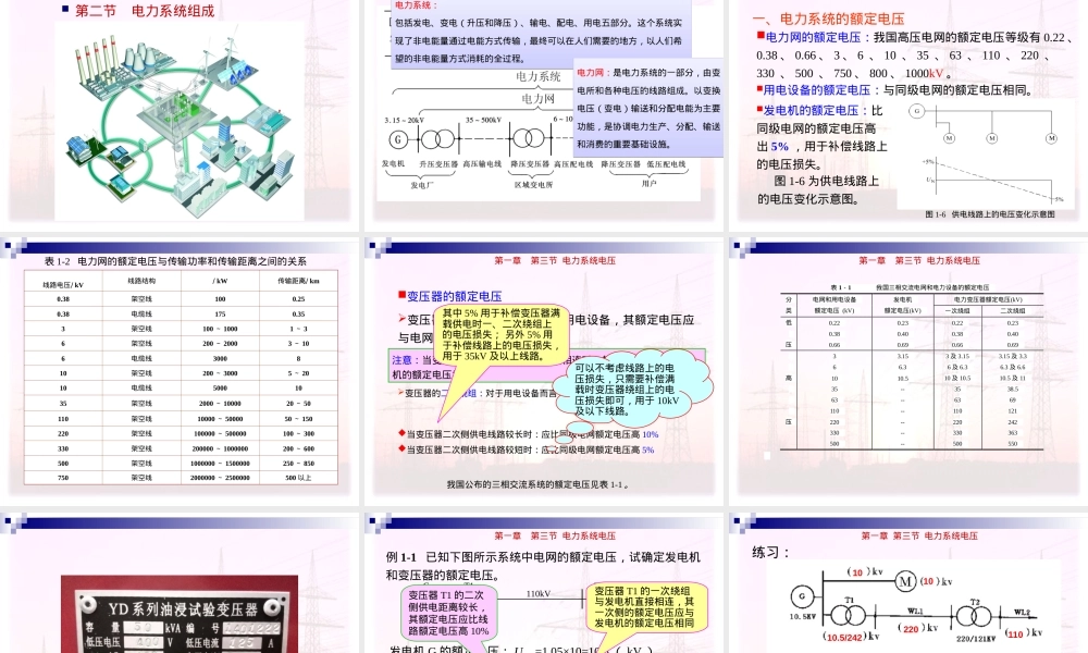 供配电技术工厂供电电力系统概况PPT课件.ppt