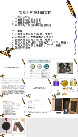 实验十三-压制茶审评,压制茶审评实验教学PPT课件.ppt