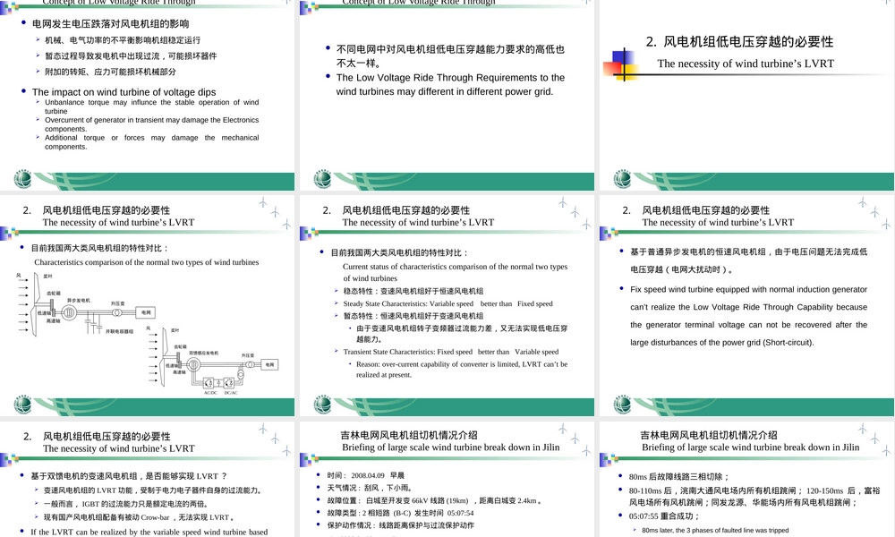 各国风电并网导则对低压穿越要求PPT课件.ppt