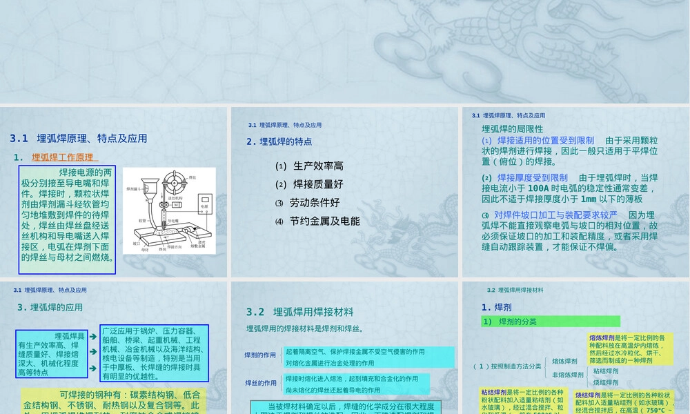 埋弧焊工艺原理与操作教学PPT课件.ppt