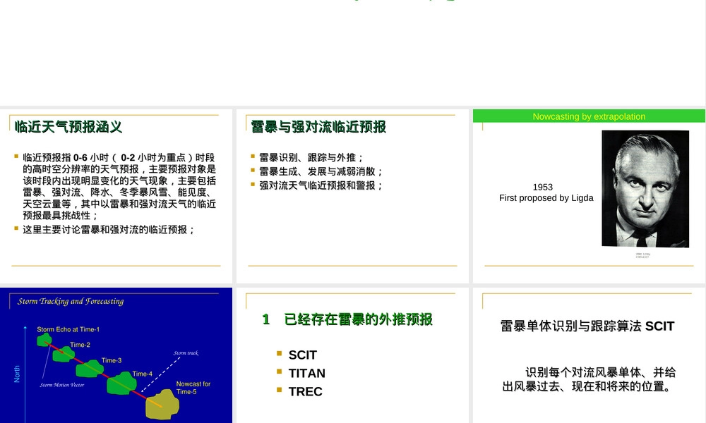 多普勒天气雷达雷暴临近预报PPT课件.ppt