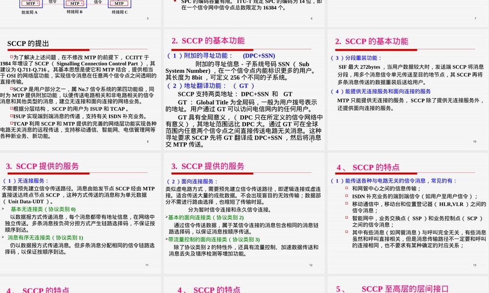 第2章七号信令系统SCCP教学PPT课件.ppt