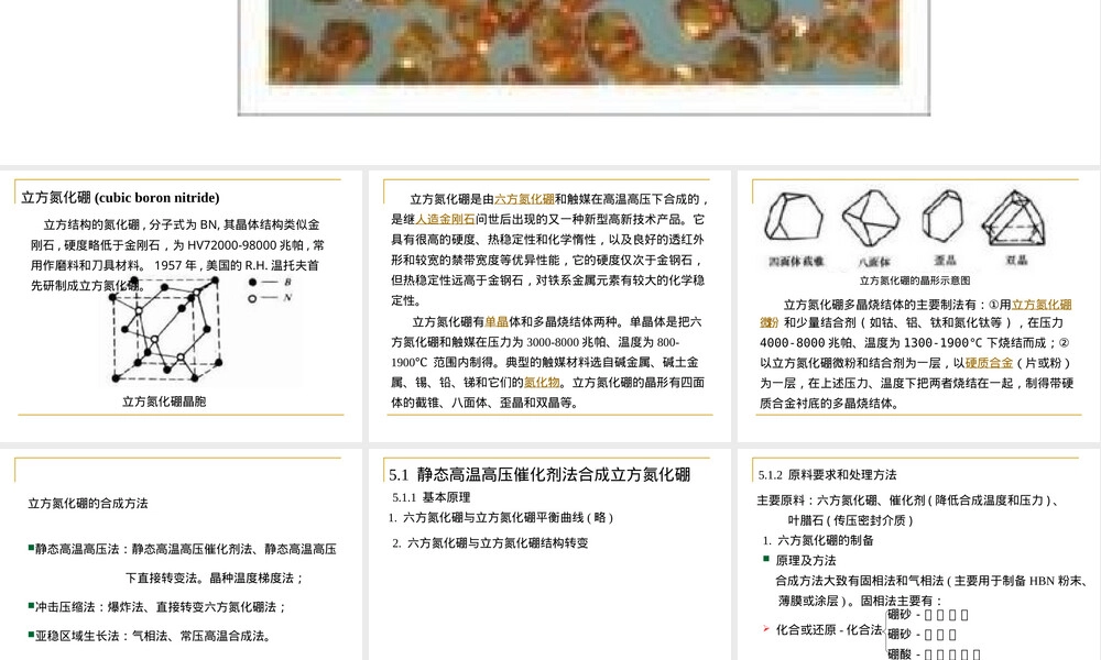 第5章立方氮化硼教学PPT课件.ppt