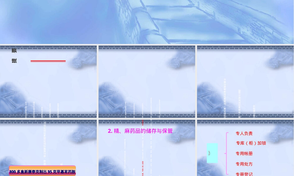 麻醉药品和第一类精神药品管理规范PPT课件.ppt