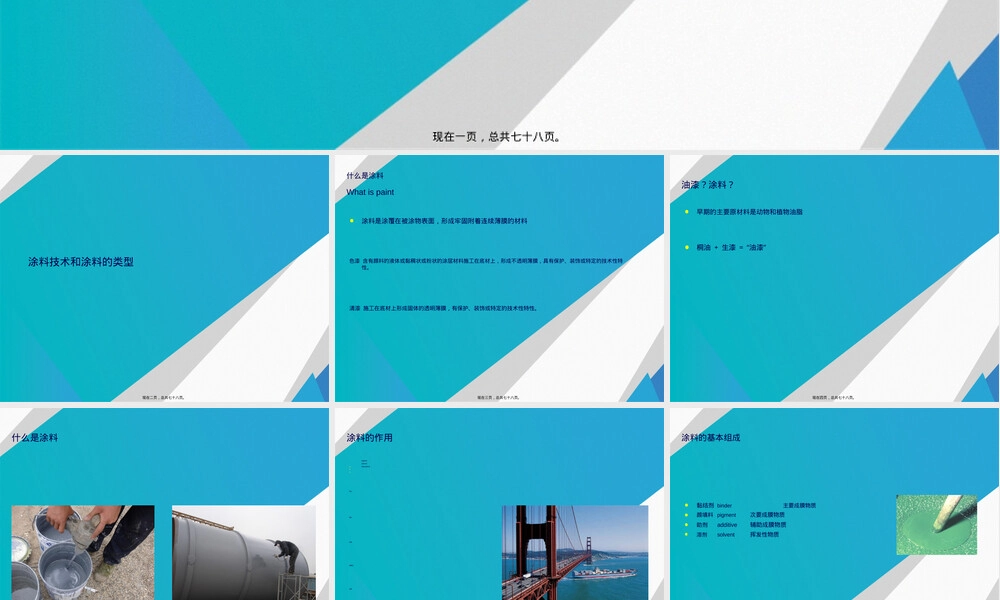 涂料技术与类型教学PPT课件.ppt