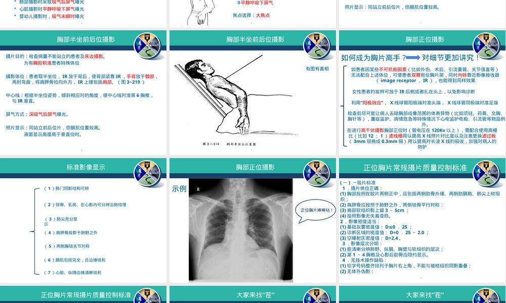胸部正位摄影与质量控制PPT课件.ppt