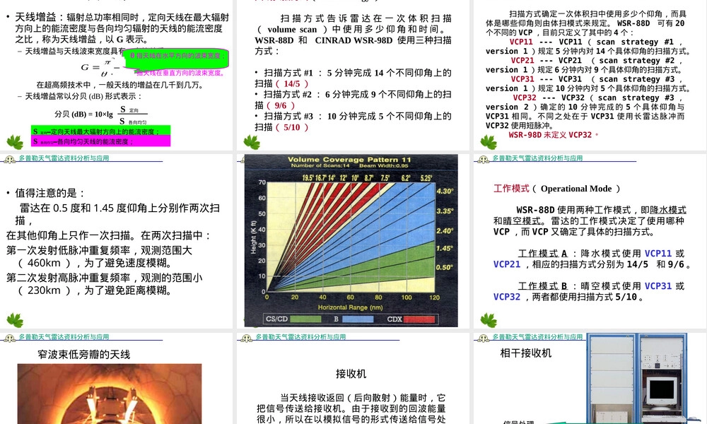 多普勒天气雷达资料分析.ppt