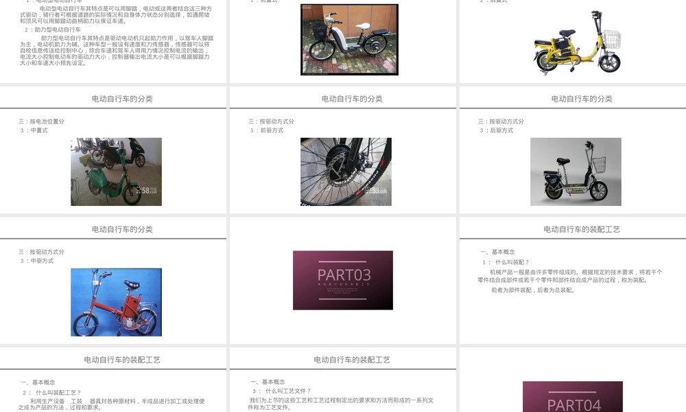 电动自行车基本结构与装配工艺PPT课件.pptx