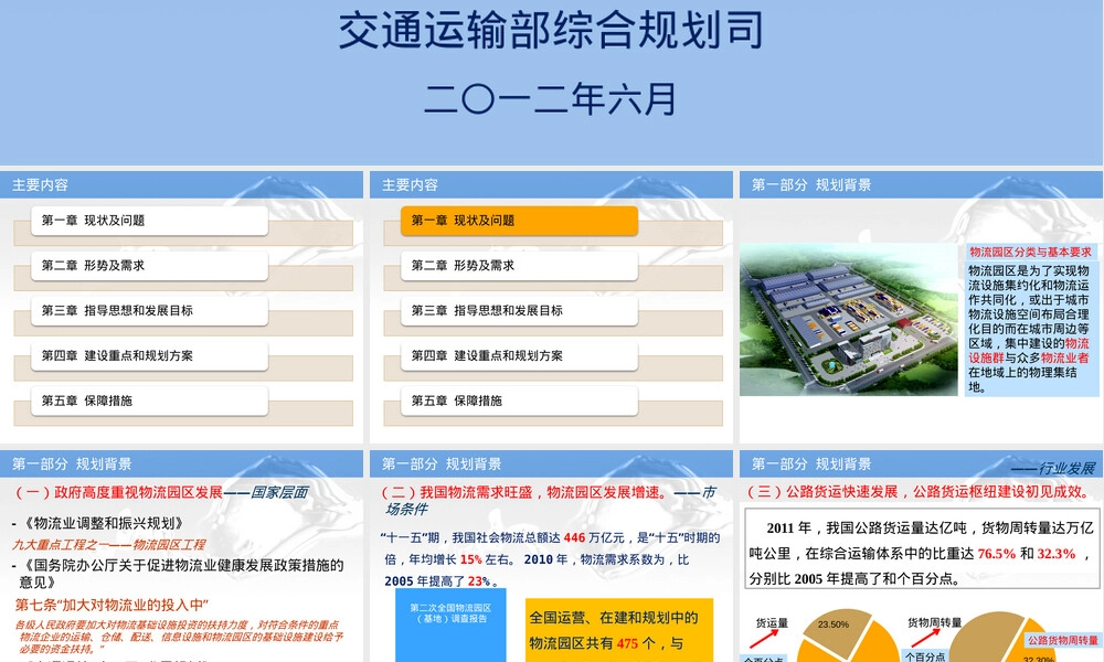 公路货运枢纽物流园区建设规划PPT课件.ppt