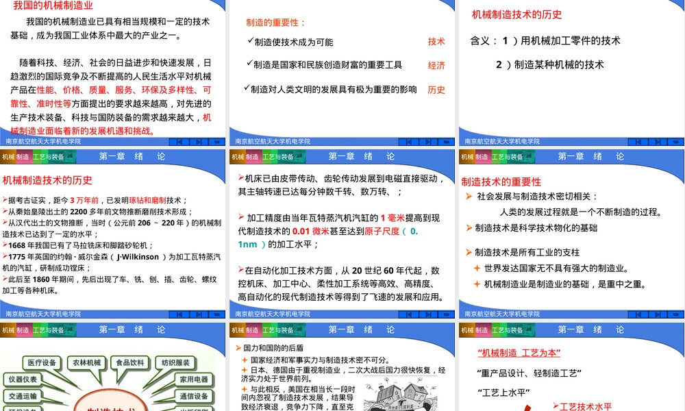 机械制造工艺与装备第一章教学PPT课件.ppt