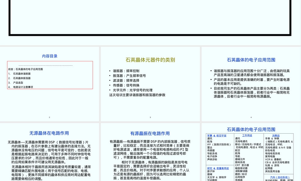 石英晶体产品基础PPT课件.ppt