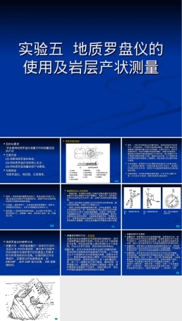 实验五地质罗盘仪使用及岩层产状测量PPT课件.ppt