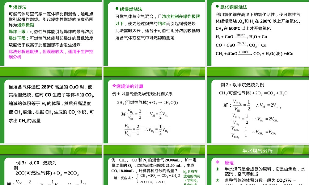 气体的化学分析方法PPT课件.ppt