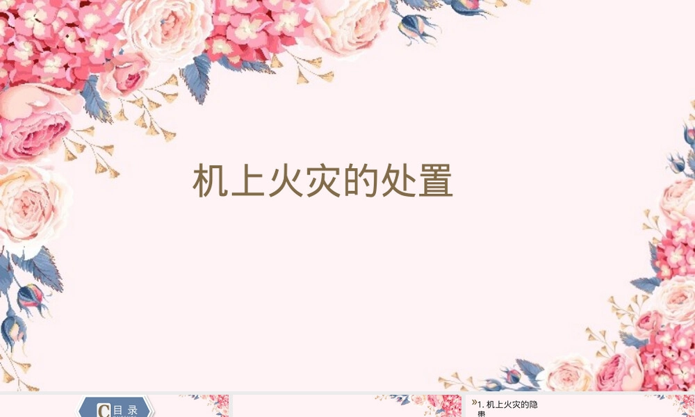 机上火灾处置教学PPT课件.pptx