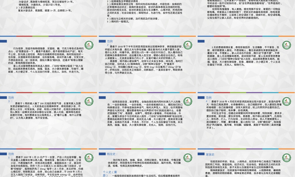 精神科病历书写规范PPT课件.pptx