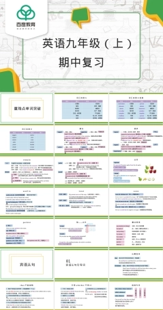 人教版九年级英语上册期中复习PPT课件.pptx