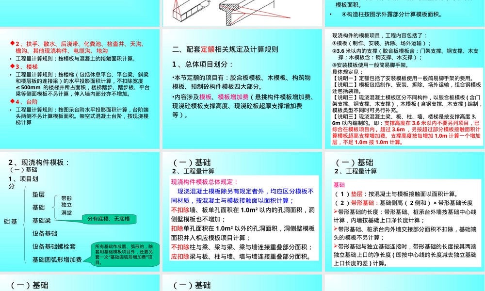 模板工程量计算规则PPT课件.ppt