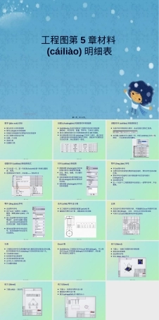 工程图材料明细表PPT课件.pptx
