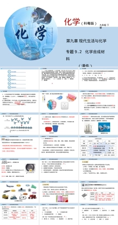 化学合成材料教学PPT课件九年级.pptx