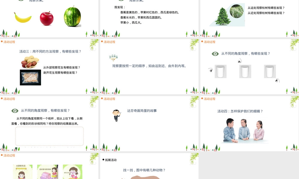 小学科学一年级上册看一看教学PPT课件.ppt