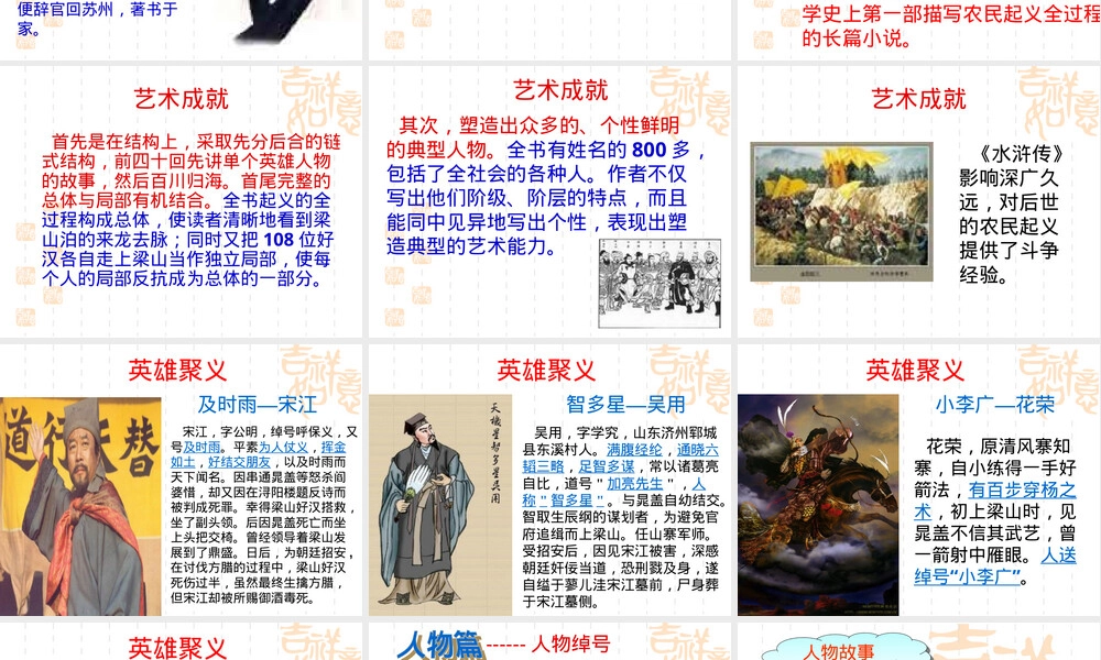 水浒传名著导读教学PPT课件.ppt