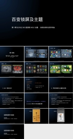 小米手机百变锁屏主题设计PPT课件.pptx