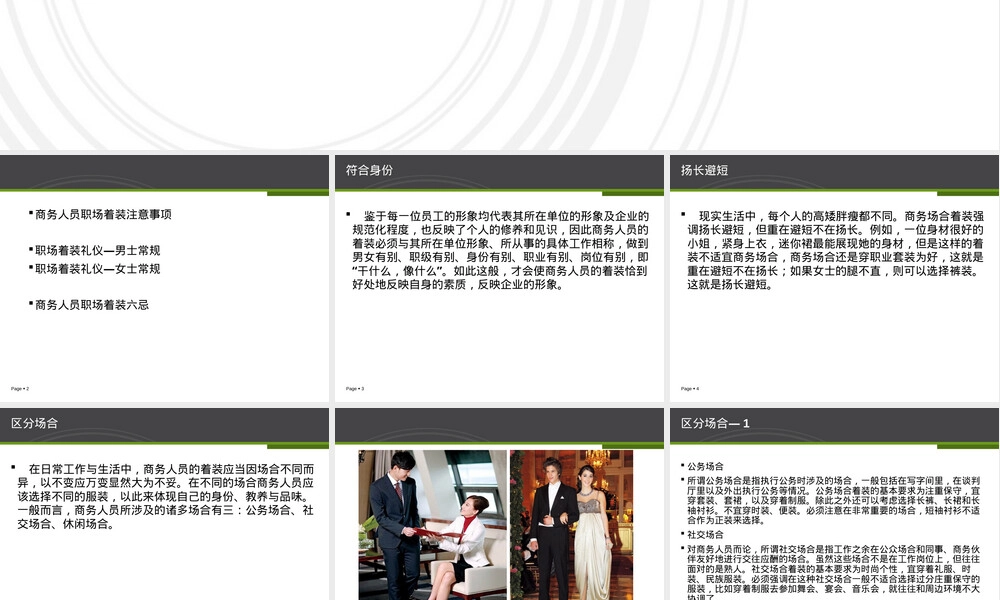 商务场合中的着装礼仪PPT课件.ppt