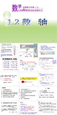 数轴初中数学教学PPT课件.ppt