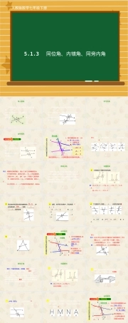 人教版七年级数学下册同位角内错角同旁内角PPT课件.ppt