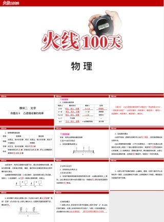中考物理凸透镜成像规律复习PPT课件.ppt