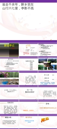 醉翁亭记九年级语文同步教学PPT课件.ppt