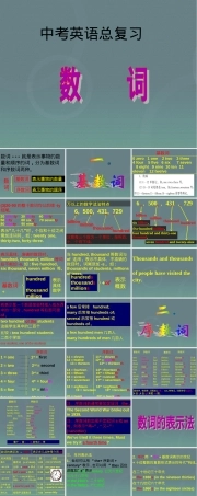 中考英语数词专题复习PPT课件.ppt