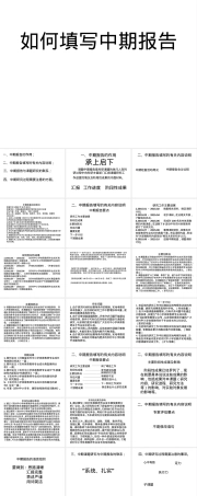 中期报告撰写指南PPT课件.ppt