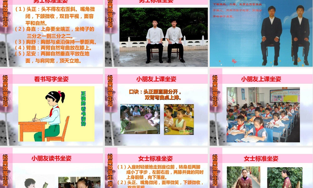 中学生坐姿站姿走姿健康教育PPT课件.ppt