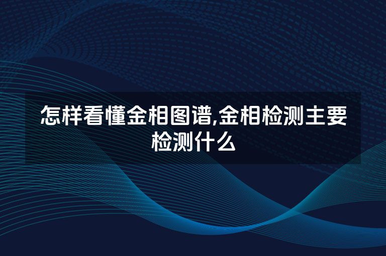 怎样看懂金相图谱,金相检测主要检测什么